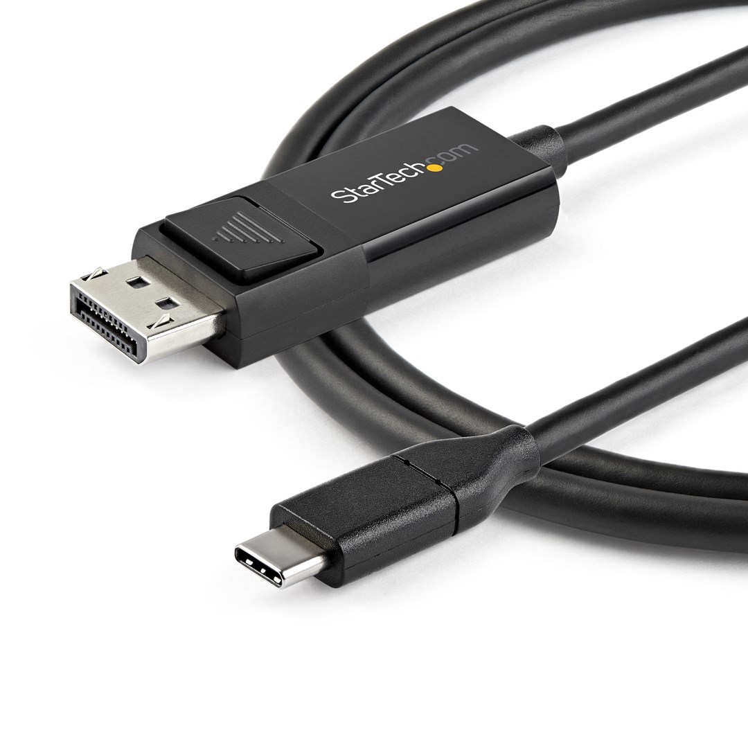 Kabllo StarTech, USB-C në DisplayPort 1.2, 1 m, e zezë