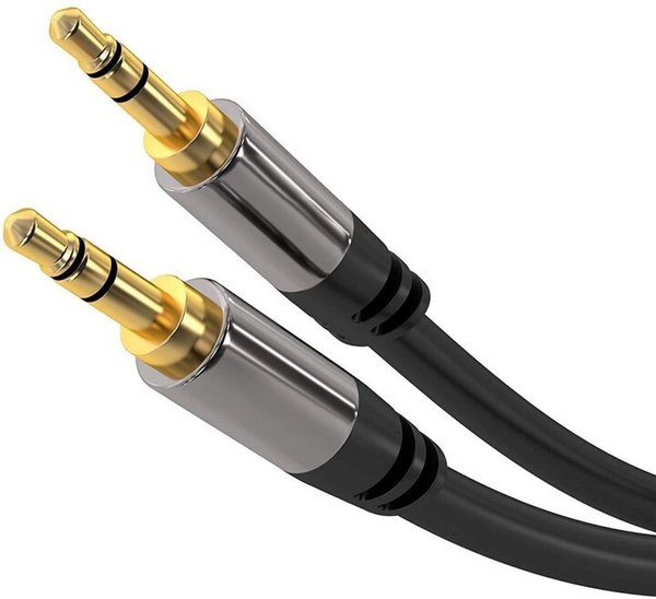 [OUTLET] Kabllo PremiumCord stereo Jack 3.5mm, M/M, HQ, e mbrojtur, 5m, e zezë