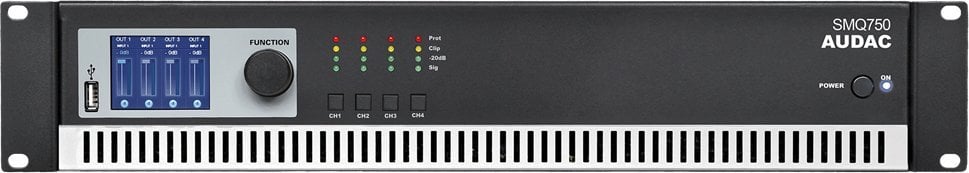 Përforcues fuqie Audac SMQ750, 4 kanale, 4 x 750W