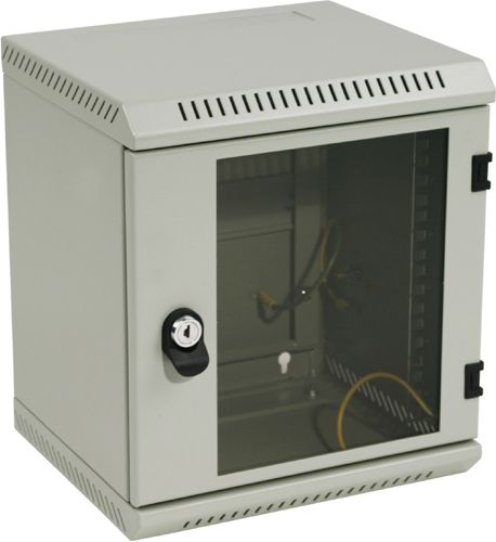 Dollap muri Triton Delta RBA-09-AS3-CAX, rack 10", 9U, gri RAL 7035