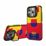 Mbështjellëse telefoni OCPC FC Barcelona, me stand, lëkurë PU, kundër rrëshqitjes, rezistente ndaj goditjeve