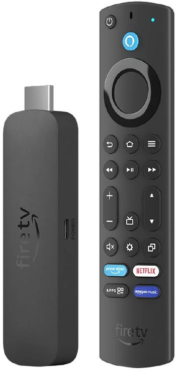 ТВ стик Amazon Fire TV Stick 4K Plus 2025, WiFi 6, Алекса, црн