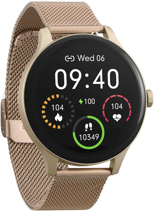 Orë e mençur Garett Smartwatch Classy, verdhë