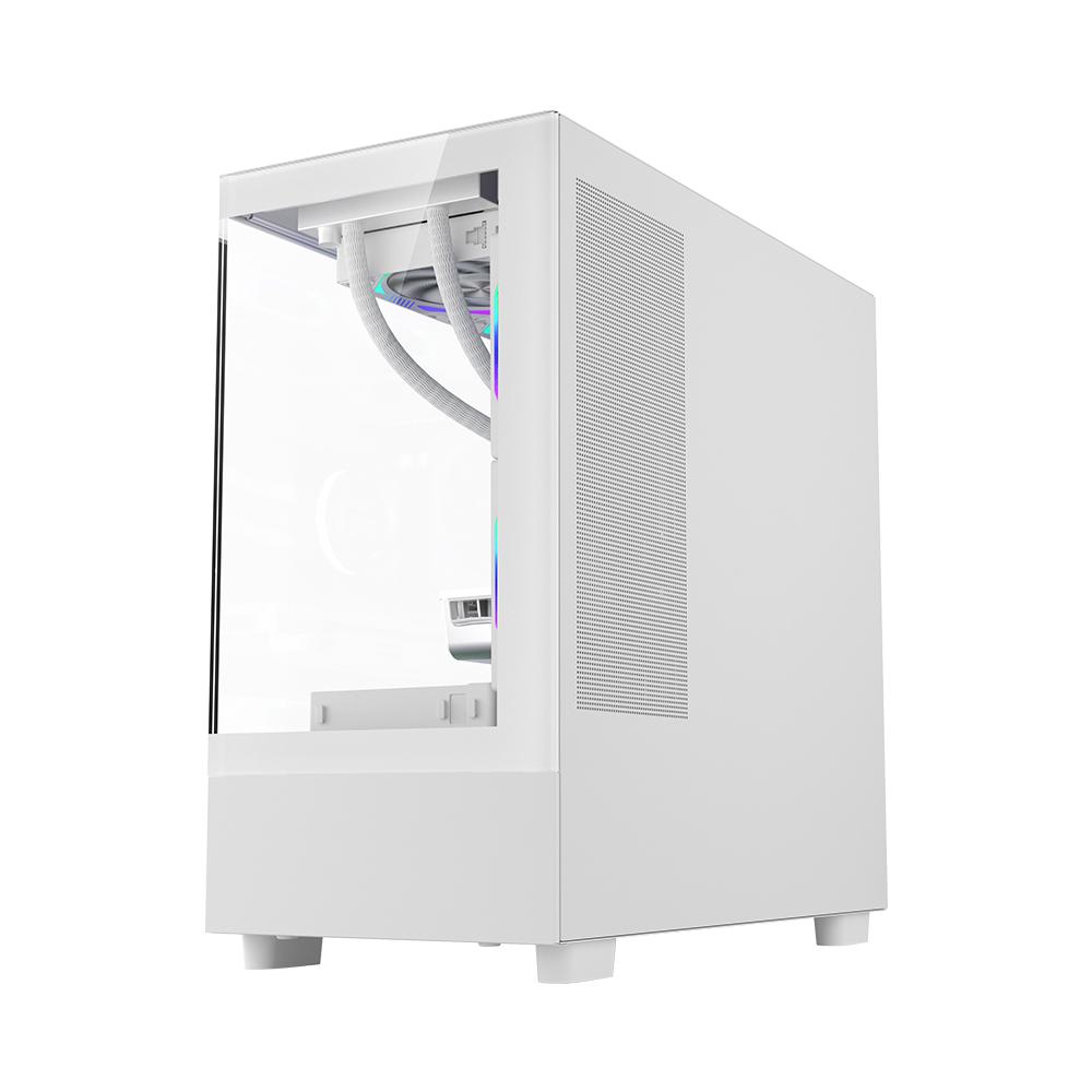 Kutia PC 1STPLAYER Gaming MI5, mid tower, ARGB, e bardhë