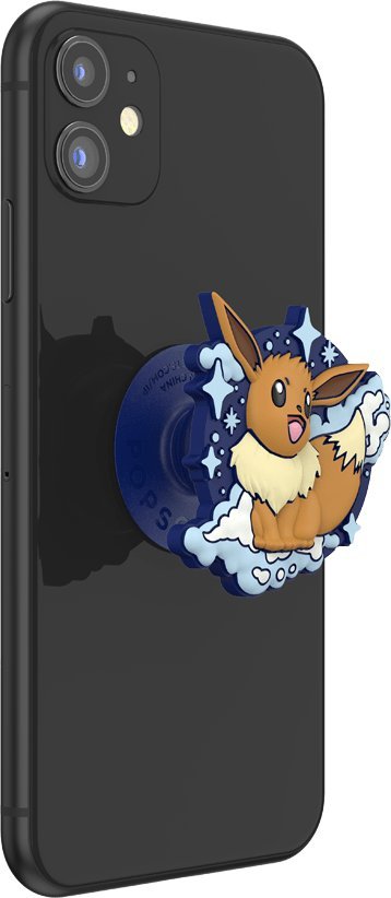 PopGrip PopSockets Pokémon Eevee PopOut, mbajtëse telefoni, dizajn 3D, kafe