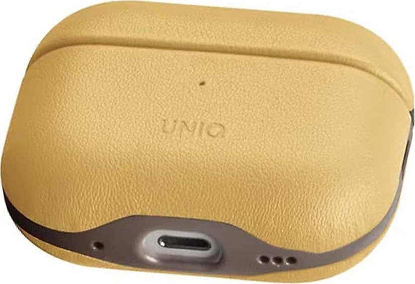 Навлака за слушалки UNIQ Lyden DS, за AirPods Pro 2nd Gen 2022, Canary Yellow Flint Grey