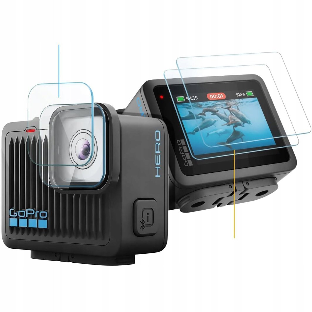 Mbrojtësi i ekranit Spigen Glas.tR Slim për GoPro Hero, 4 copë