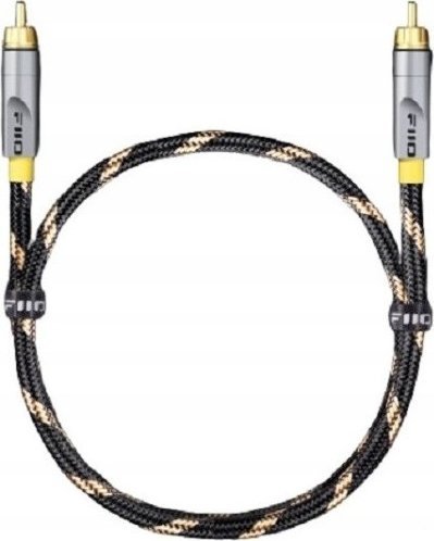 Kabllo audio FiiO LR-RCA5L, koaksial, 1.5m, e zezë