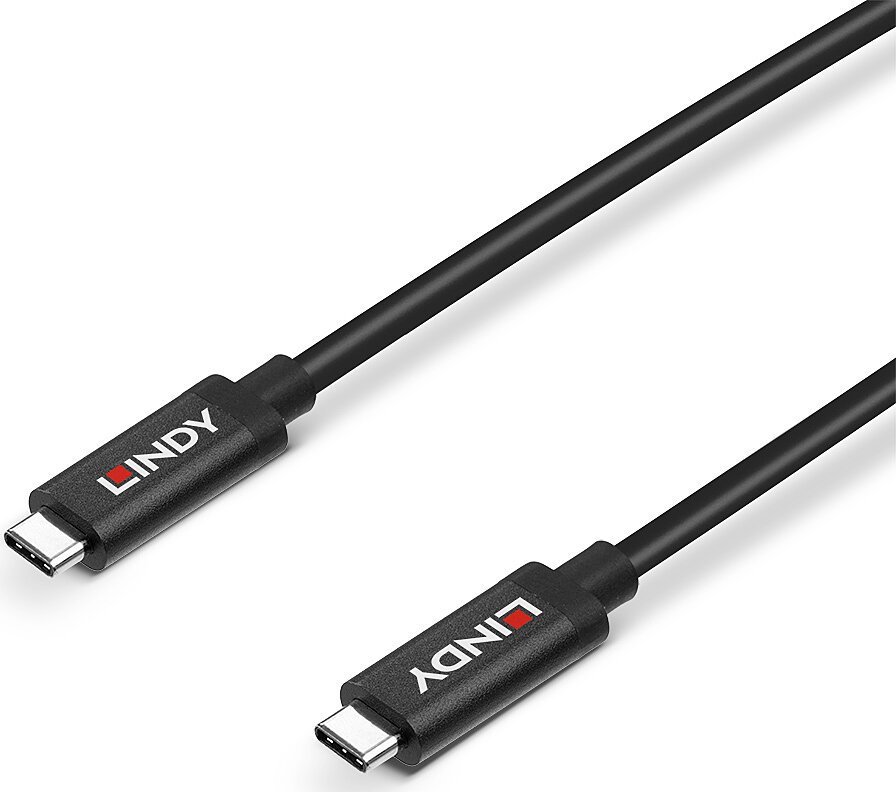 Kabllo USB Lindy USB C në USB C 3 m, USB 3.2 Gen 2, e zezë