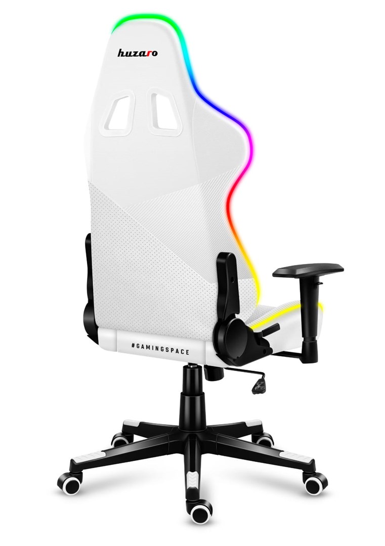Karrige lojërash HUZARO FORCE 6.2, RGB LED, e bardhë