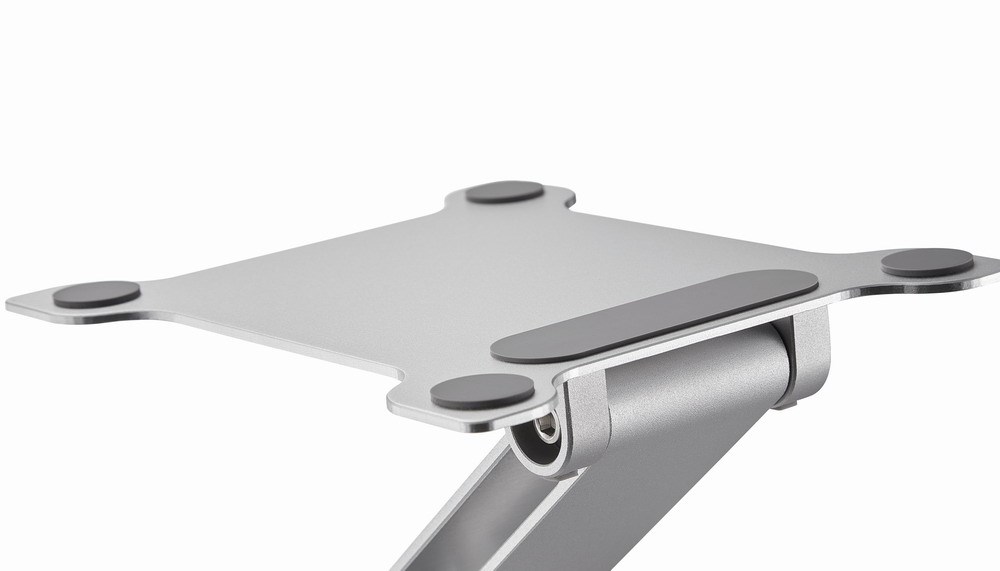 Standi për laptop Gembird, deri 15.6", alumin, ngjyrë argjendi