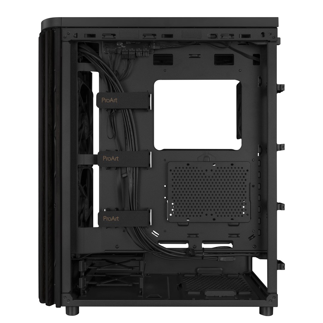 Kasa PC ASUS ProArt PA401 Wood Edition, mid tower, panel metalik, e zezë