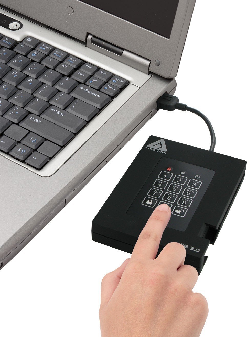 SSD i jashtëm Apricorn Aegis Fortress A25-3PL256-S256F, 256GB, USB 3.0, i zi