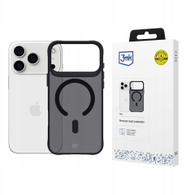 Mbulesë telefoni 3MK MagCase Smoke Matt, për iPhone 17 Pro Max, MagSafe, e zezë