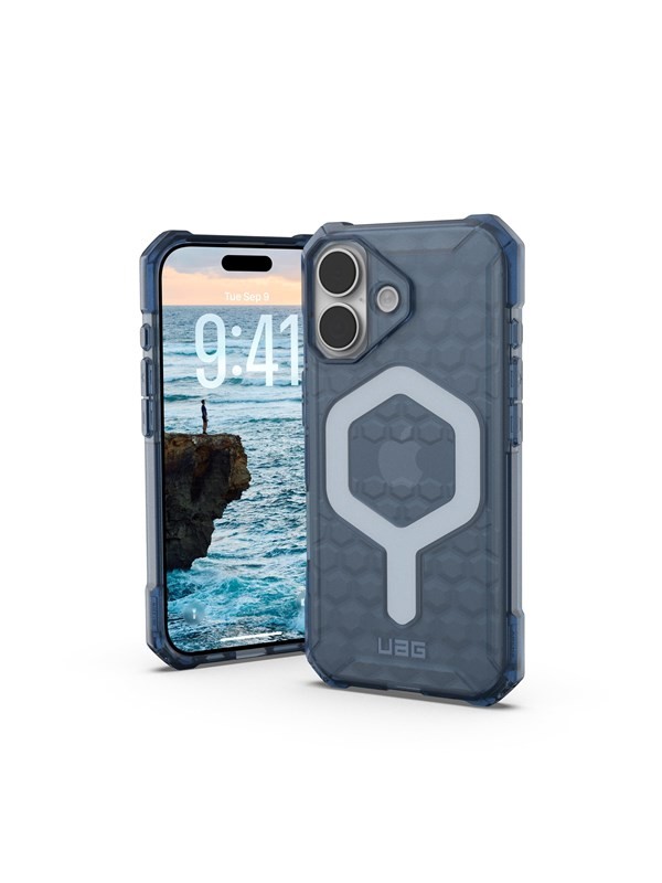 Маска за телефон UAG Essential Armor MagSafe за iPhone 17, отпорна на удари, сина