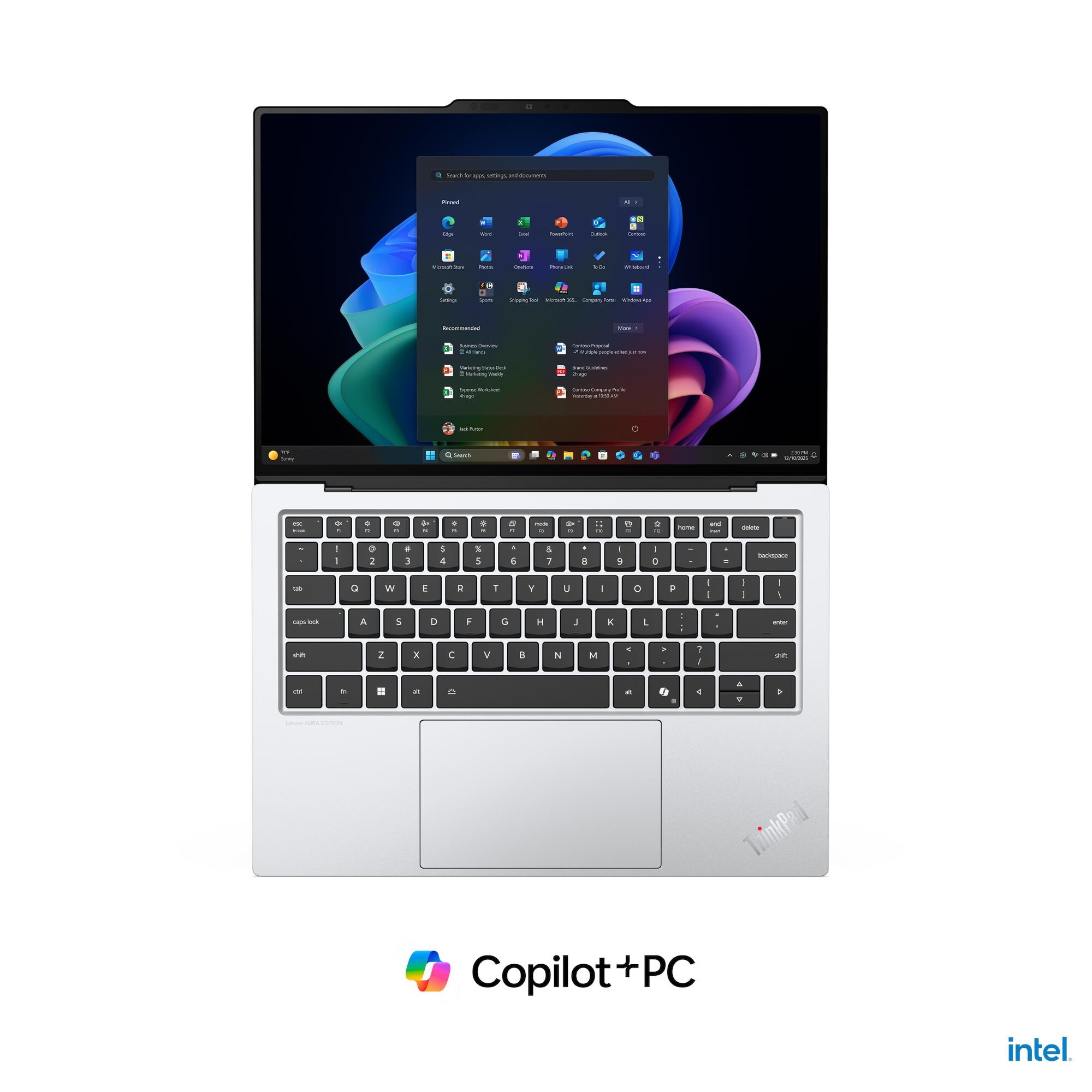 Laptop Lenovo ThinkPad X9 14 Gen 1 Aura, 14" 2.8K OLED, Intel Core Ultra 7, 32GB RAM, 1TB SSD