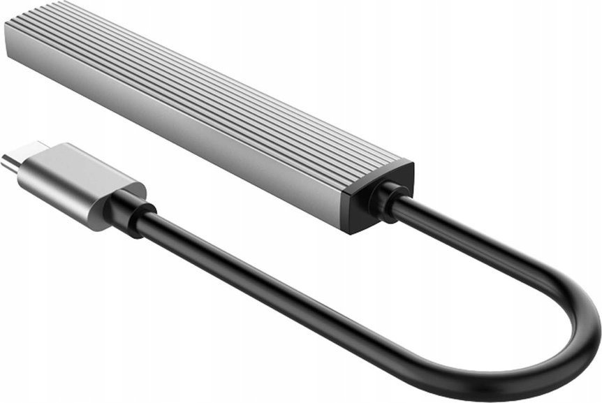 HUB USB Orico AH-13-GY, 4 porta, Type-C në USB 3.0 dhe 2.0, gri