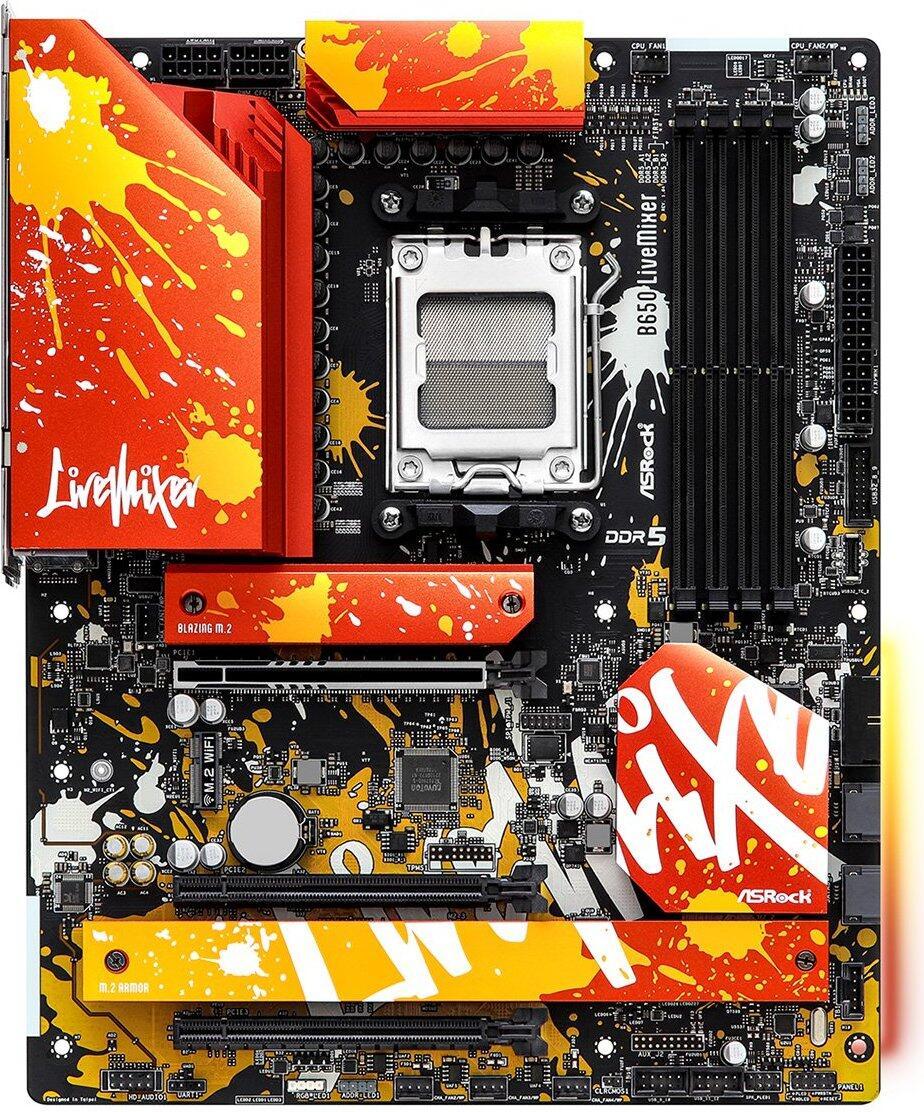 Pllakë amë Asrock B650 LiveMixer, AMD B650, DDR5, ATX