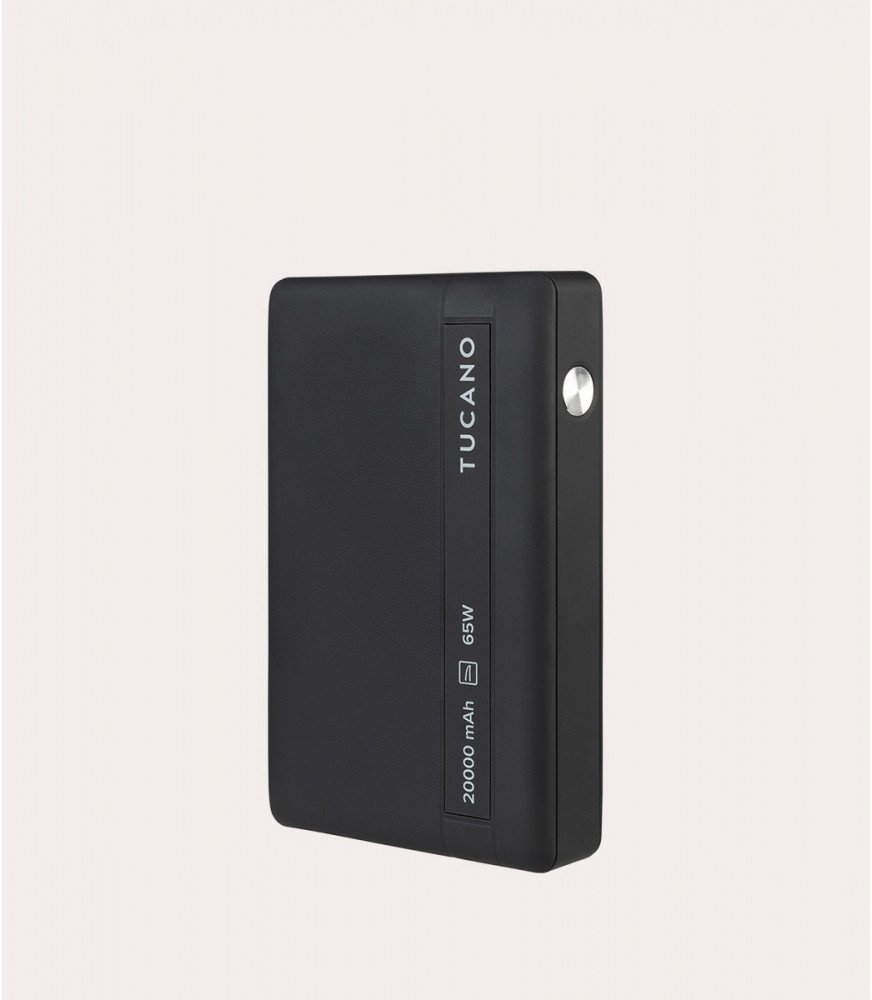 Power bank Tucano 20000mAh, për laptop, i zi