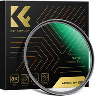 Filtër UV K&F Concept Nano X Armor MRC 55mm, xham optik, kornizë alumini, i zi
