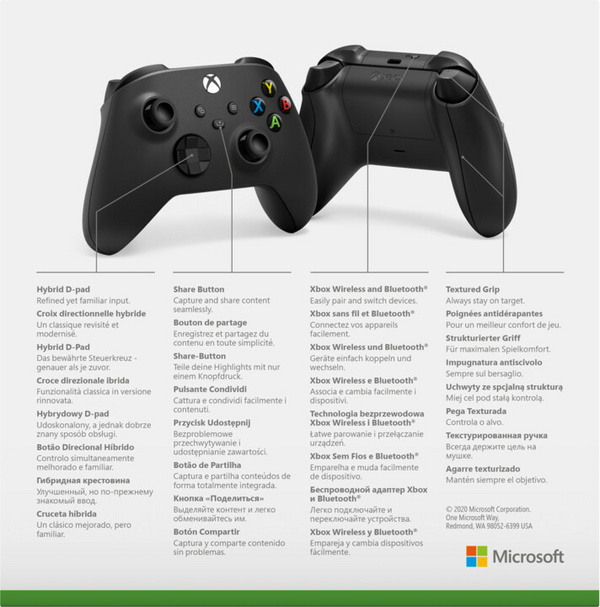 [OUTLET] Kontroller Xbox Series Wireless, i zi (PC, Seri Xbox, Xbox ONE)