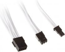 Kabllo zgjatues PCIe SilverStone SSTPP07PCIW, 8 pin 6+2, 0.25m, bardh e zi