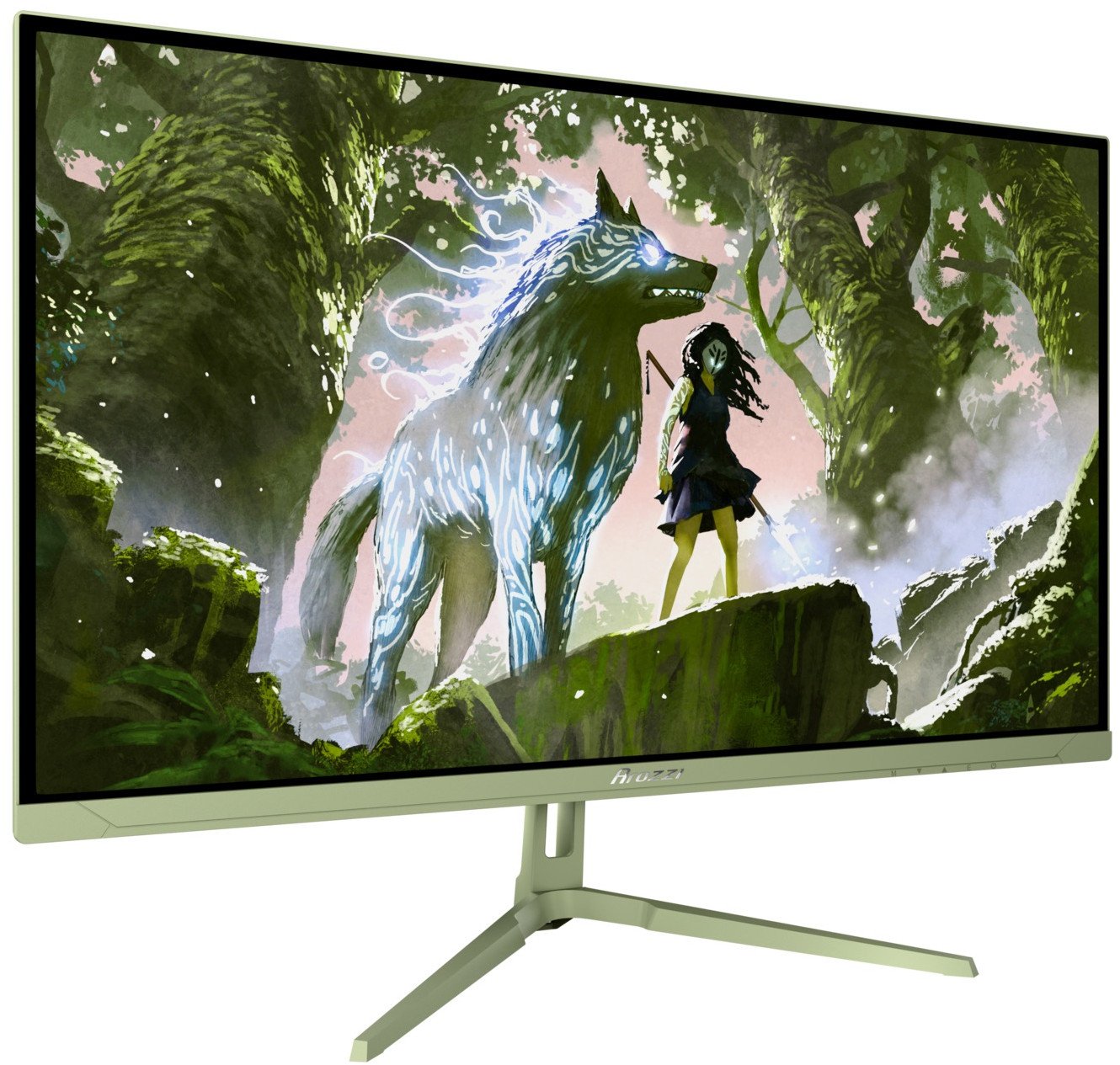Monitor gaming Arozzi Nova 27", IPS, QHD 180Hz, jeshile Forest Green