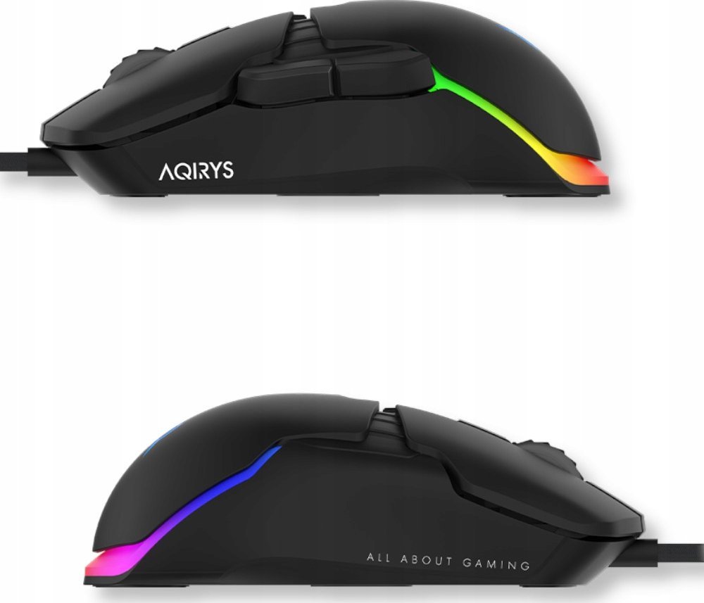 Mouse me kabllo Aqirys Lynx, 16000 dpi, i zi