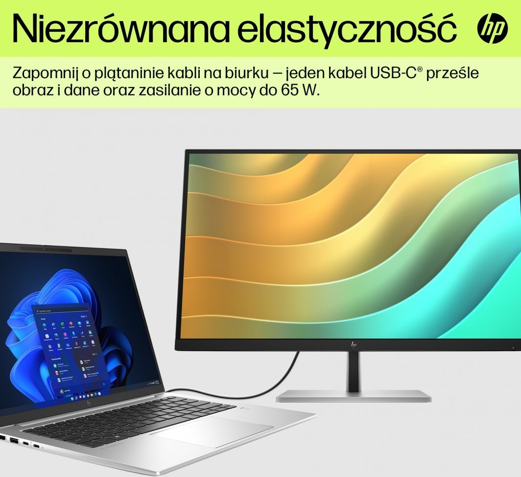 Monitor HP E27U G5, 27", 2560 x 1440 (WQHD), i zi