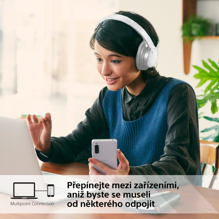 Kufje Sony WH-CH720N, të bardha