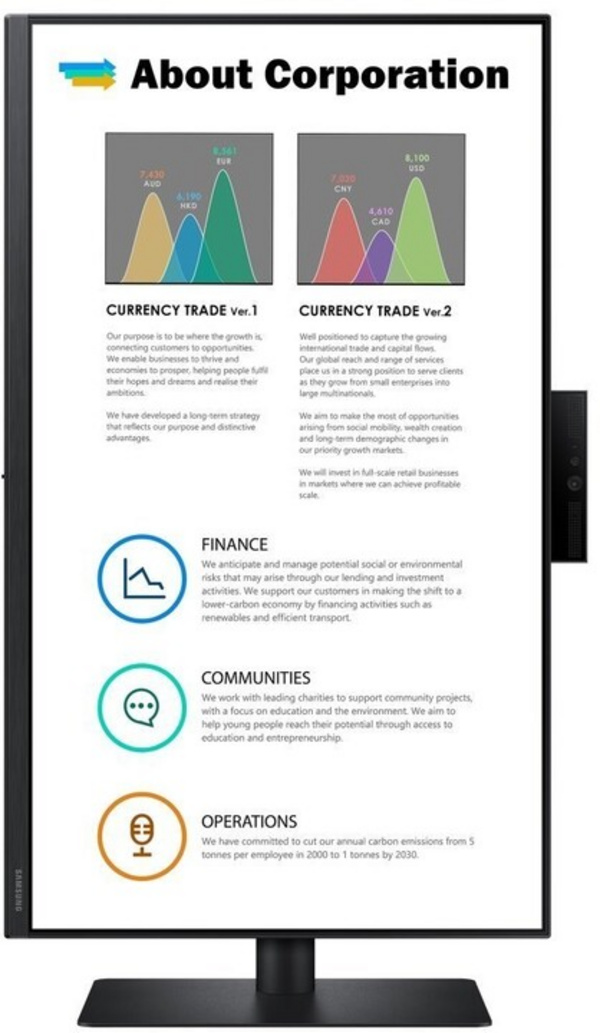 Monitor Samsung LS24A400VEUXEN, 24", 1920 x 1080 (Full HD), i zi