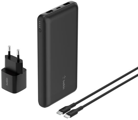 Karikues portativ Belkin Power Bank 20.000mAh, 25W, USB C në USB C 1m, i zi