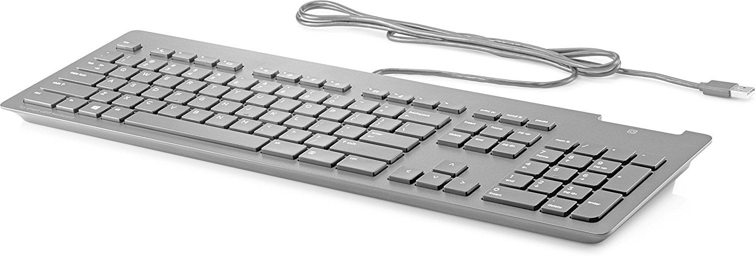 Tastierë HP Business Slim, USB, me numpad, gri