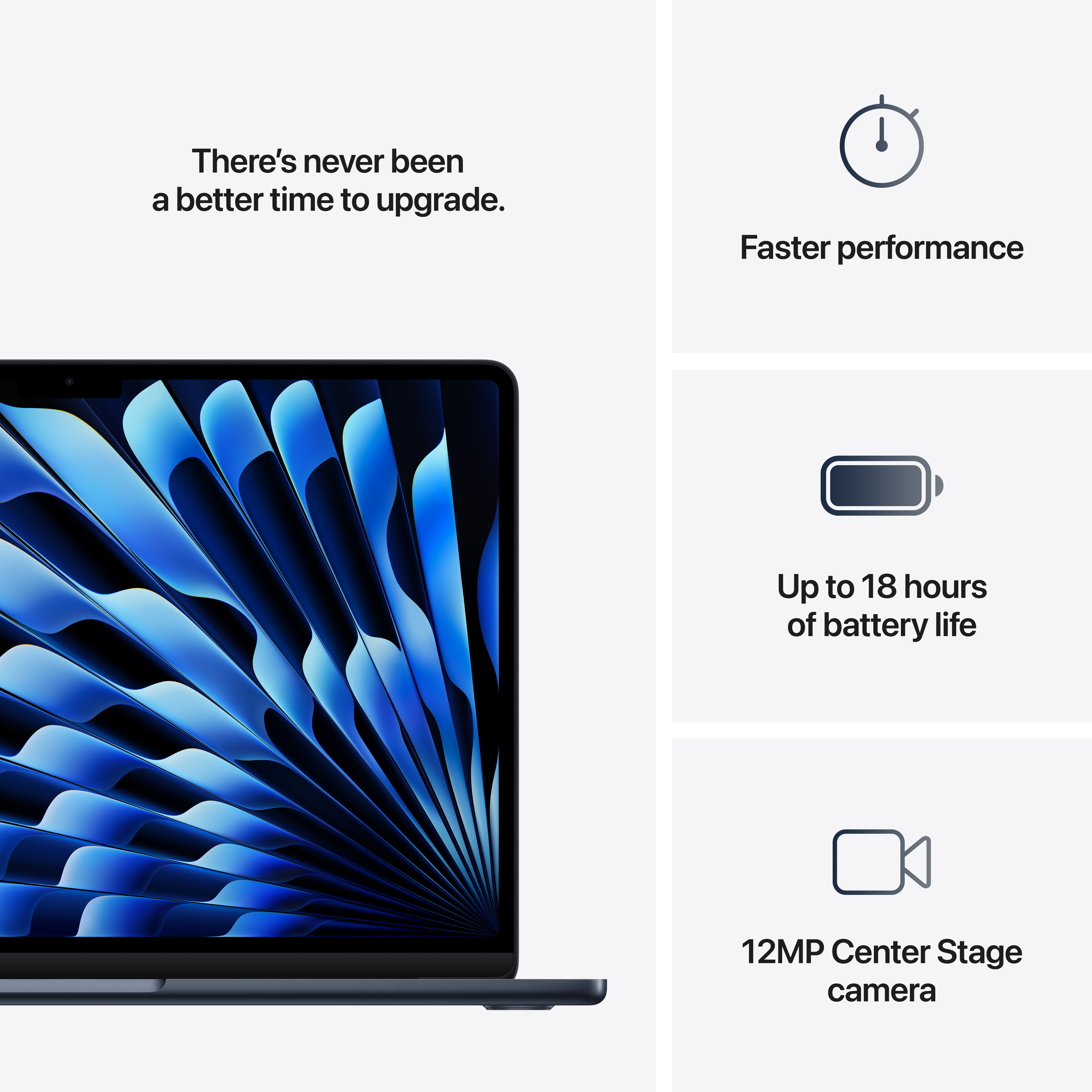 Apple MacBook Air, 13.6", M4 10-core, 16GB, 512GB SSD, 10-core GPU, Midnight