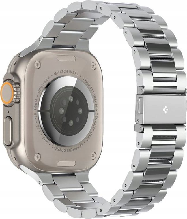 Rrip çeliku Spigen Modern Fit 316L, për Apple Watch 49mm 45mm 44mm 42mm, argjendtë
