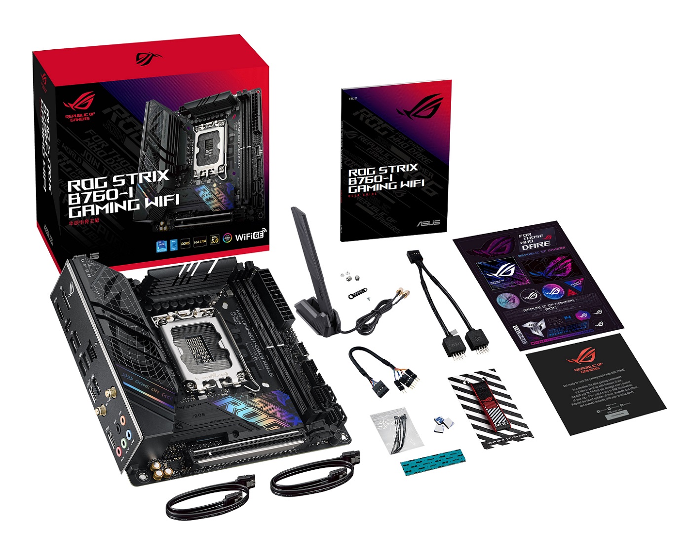 Pllakë amë ASUS ROG STRIX B760-I GAMING WIFI, LGA 1700, mITX