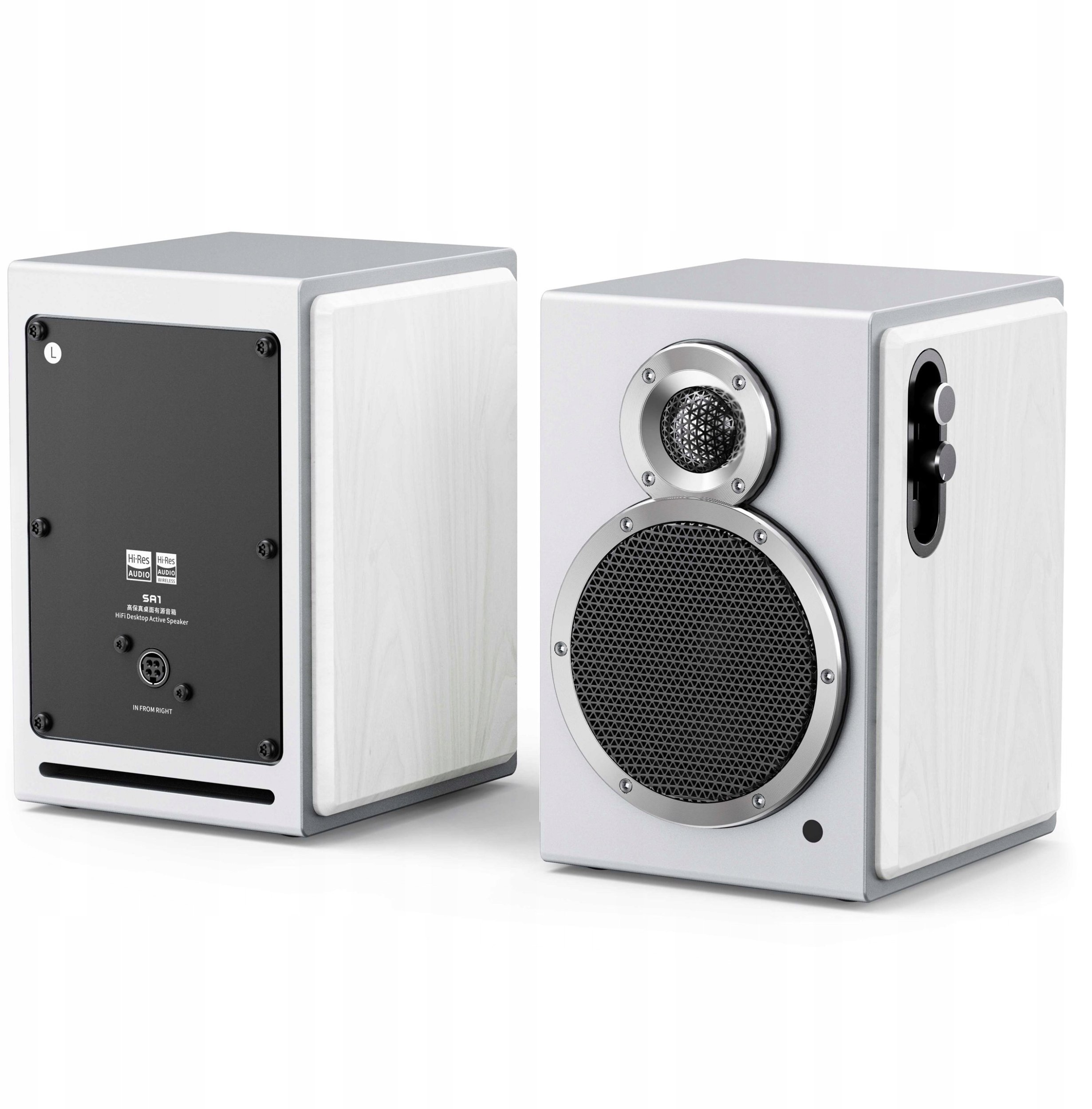 Активни звучници FiiO SA1, 50W, Hi Fi Home Cinema, сребрени