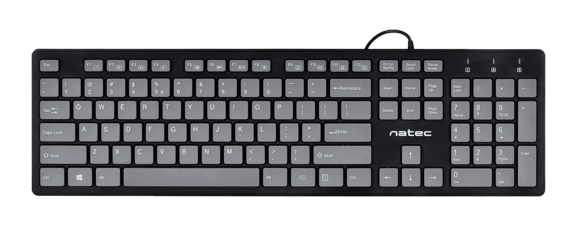 Tastierë Natec Discus 2, USB, e gjelbër