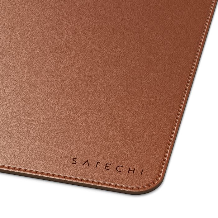 Satechi Vegan,Leather Premium Desk Mat, Brown