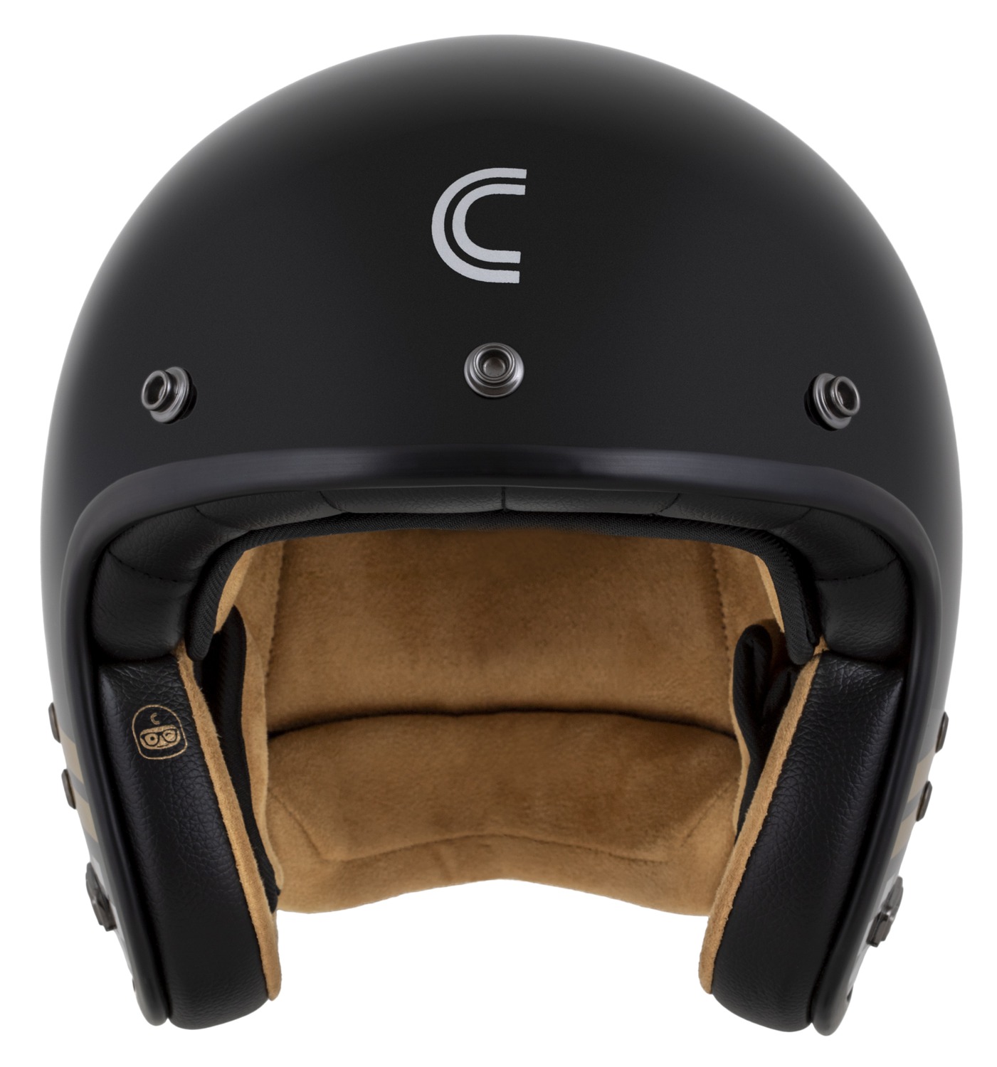 Helmetë moto CASSIDA ESO Forty Nine, fiberglass, ECE 22.06, e zezë perlë ar gri