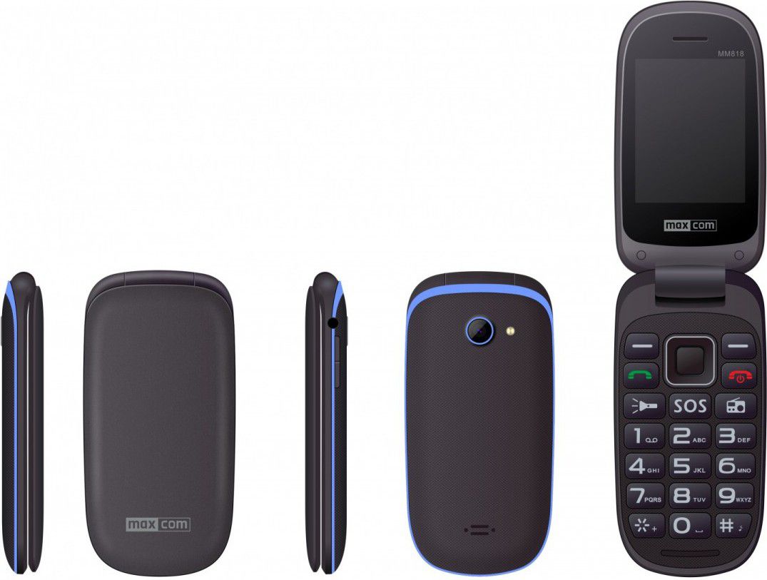 Celular Maxcom MM818 me dy karta SIM, i zi/i kaltër