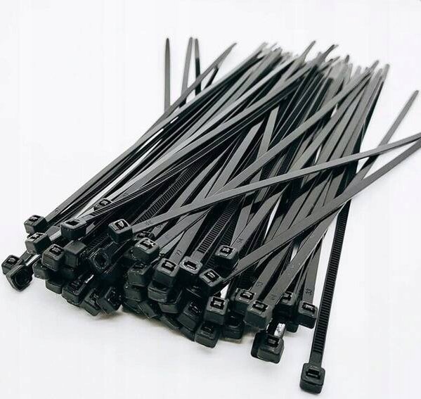 Lidhëse kabllosh plastike, 2.5x200 mm, set 100 copë, të zeza