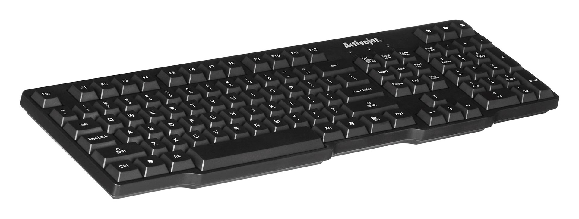 Tastierë Activejet K-3021, USB, e zezë