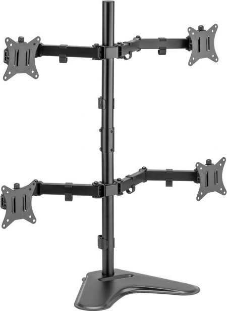 Stendë tavoline për monitorë Equip Articulating Quad, 17"-32", VESA, e zezë