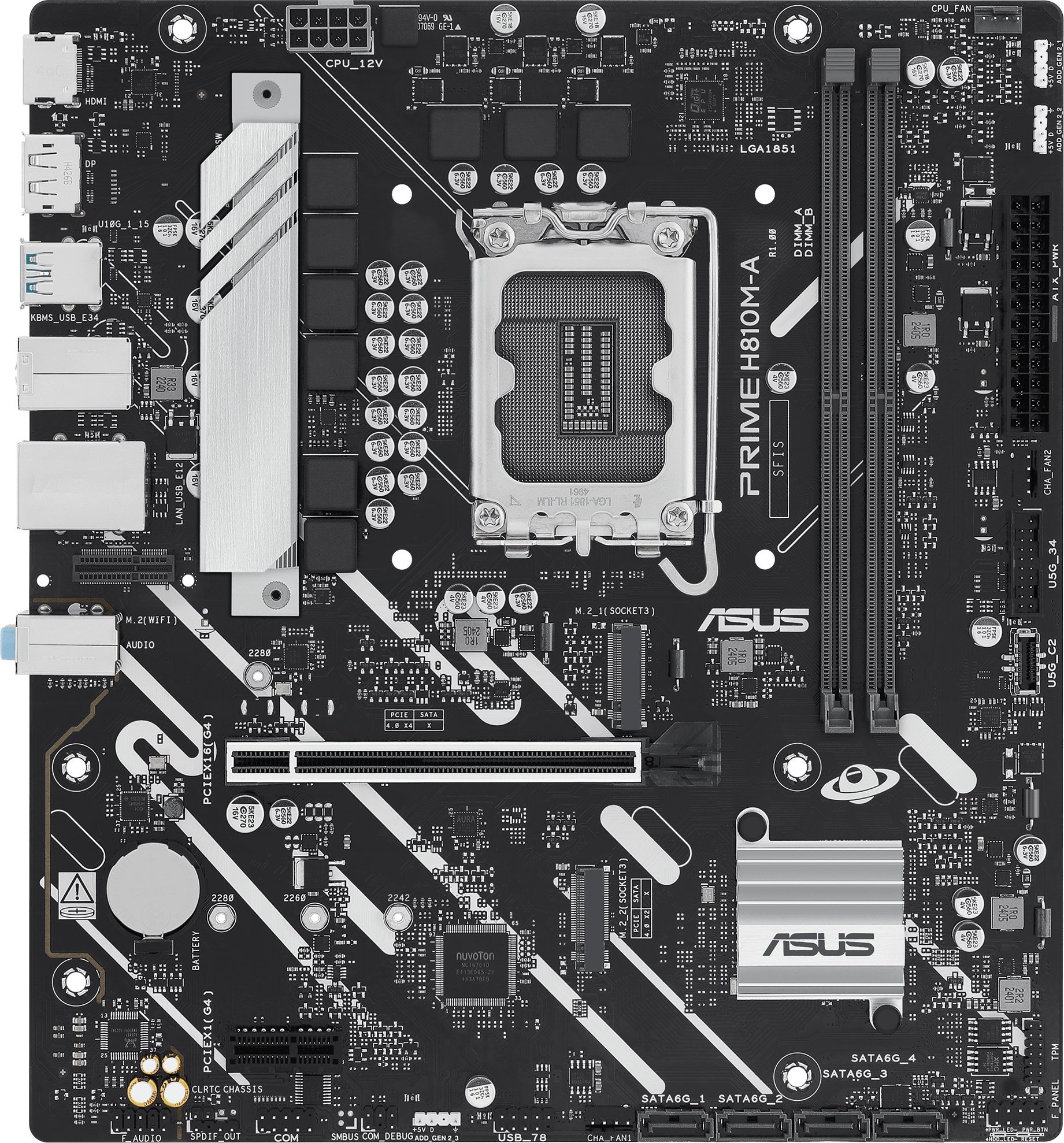 Pllakë amë ASUS PRIME H810M A CSM, Intel H810, DDR5, Micro ATX 2