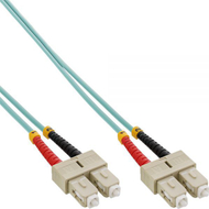Kabllo optike InLine Patchcord SC SC, OM3 50 125µm, 2m, jeshile