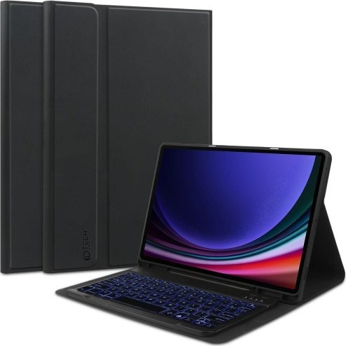 Tastierë me folje Tech-Protect SC Pen, për Galaxy Tab S9 FE 10.9", Bluetooth, e zezë