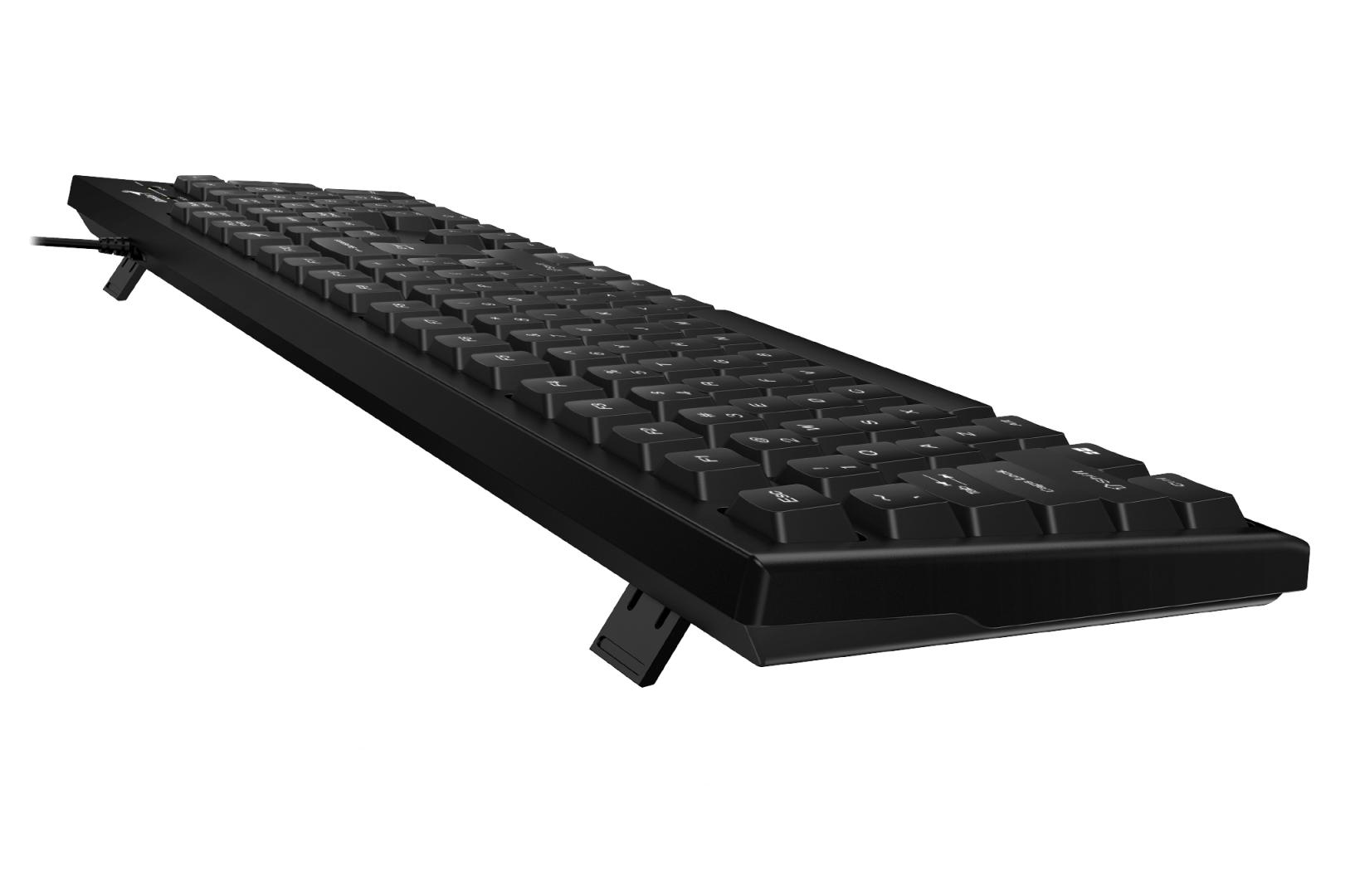 Tastierë Genius Smart Keyboard KB-100, me kabllo USB, e papërshkueshme nga lëngjet, e zezë