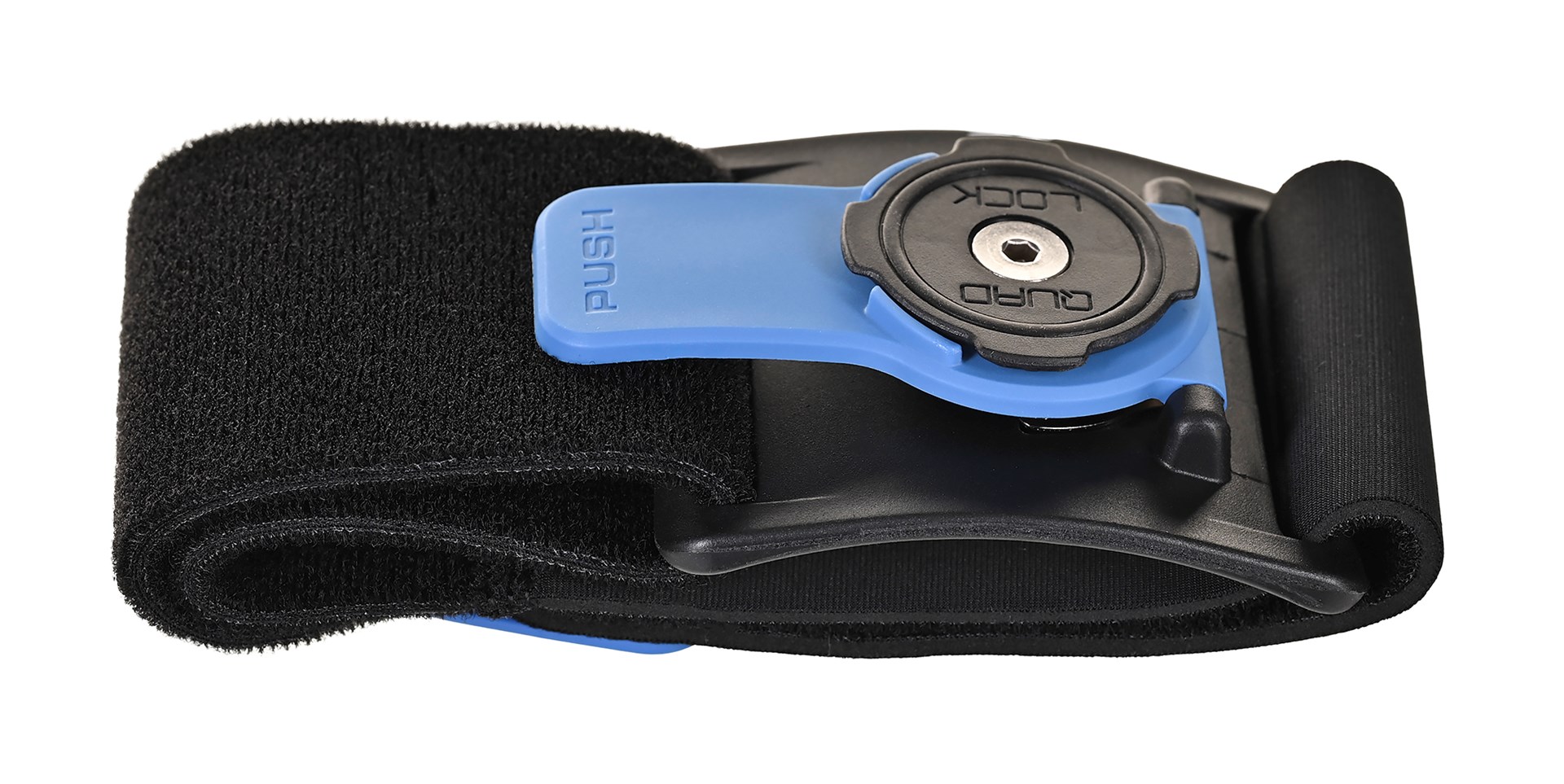 Byzylyk sportiv për telefon Quad Lock Adjustable, i rregullueshëm, për vrapim, zi blu