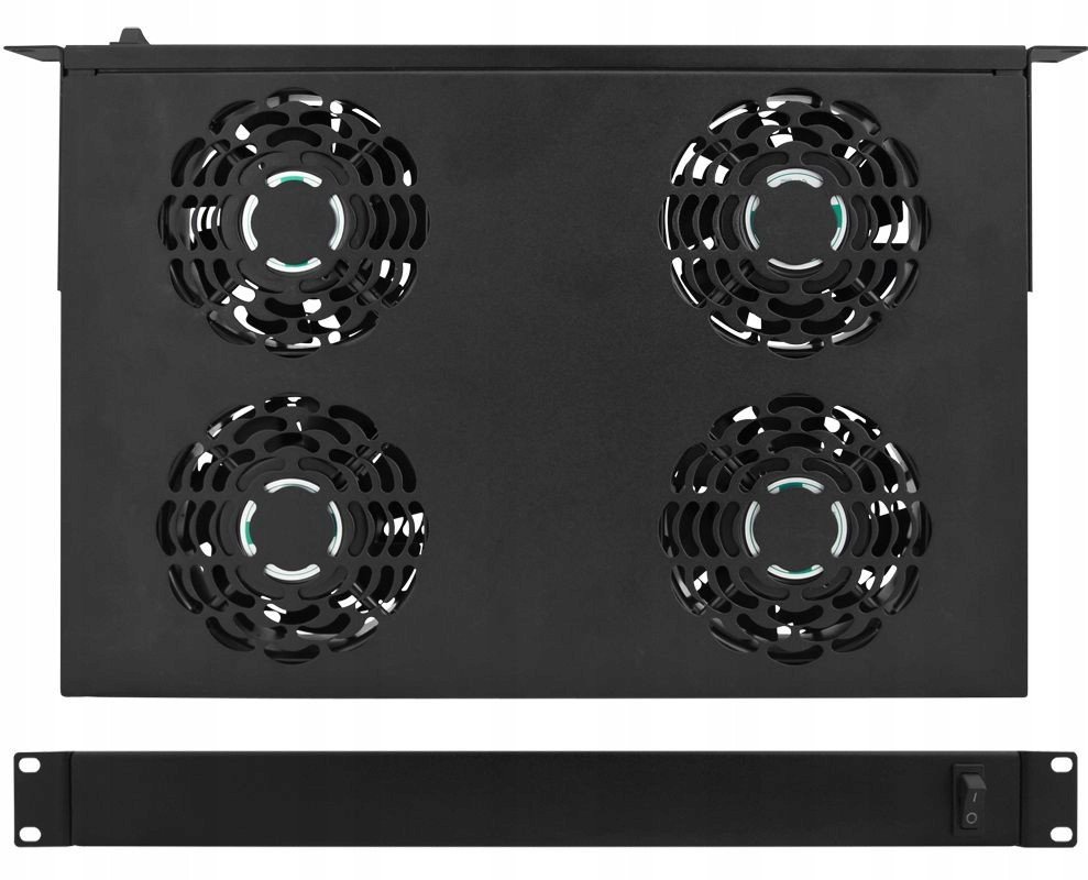 Panel me 4 ventilatorë për kabinet Rack Pulsar RAWP-1, për ajrosje dhe ftohje
